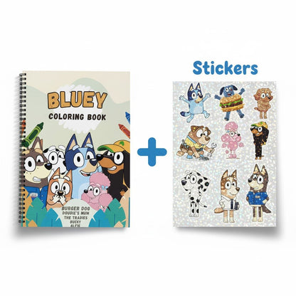 Bluey Preschool Coloring Book - Educational Activities | Jumbo 8.5x11