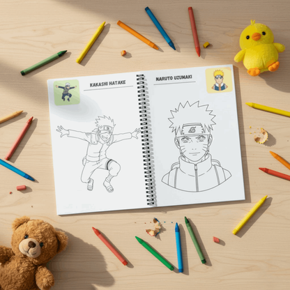 Brainrot Coloring Book Set - 3 Books Featuring Skibidi & Anime