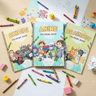 Brainrot Coloring Book Set - 3 Books Featuring Skibidi & Anime