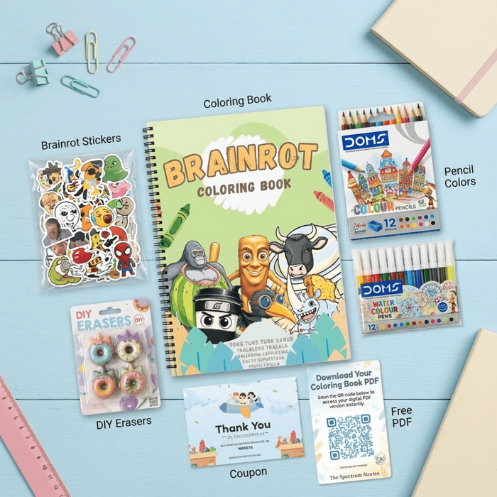 brainrot coloring book - Viral Internet Culture Art Book for Teens & Adults