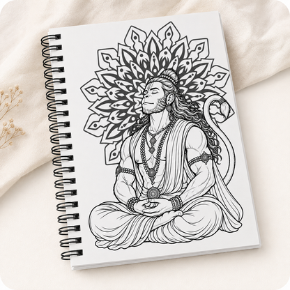 Hanuman Mandala Coloring Book