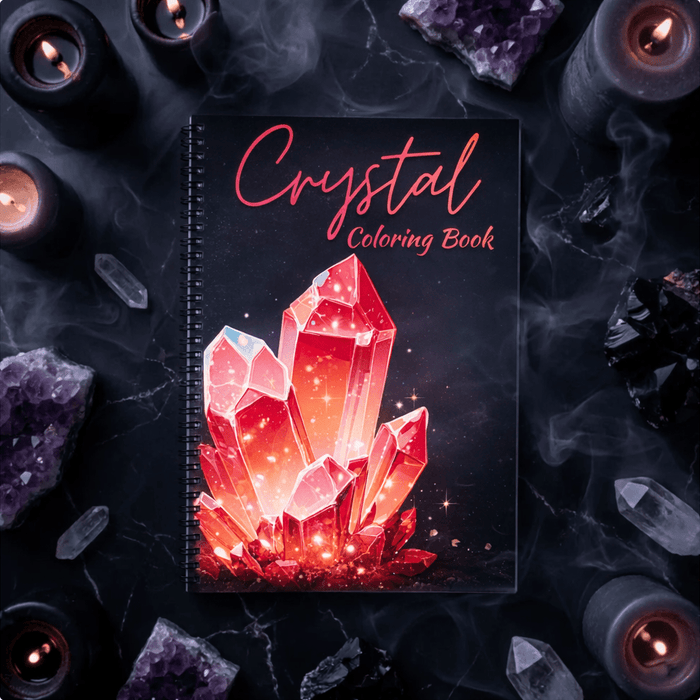 Crystal Aura Coloring Book – Spiritual Art for Calm & Creativity
