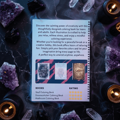 Crystal Aura Coloring Book – Spiritual Art for Calm & Creativity - The Spectrum Stories