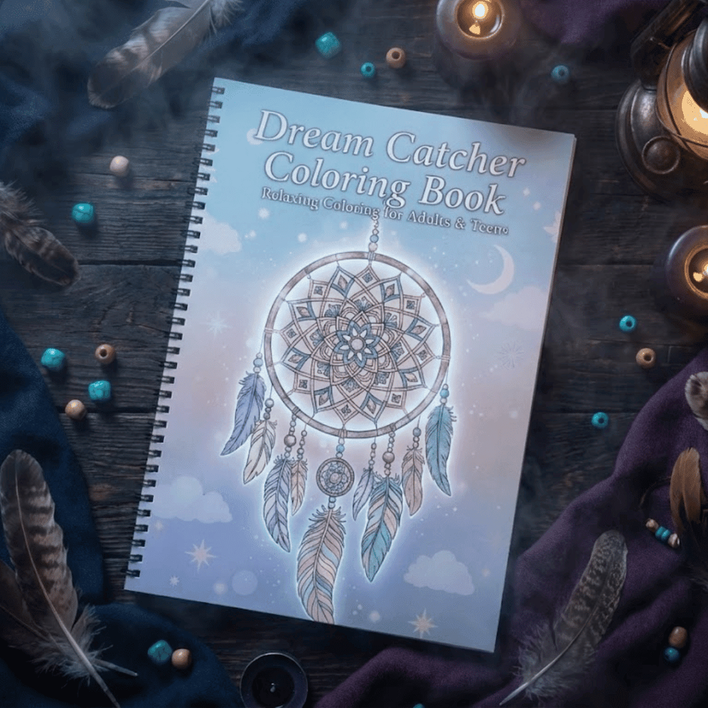 Dream Catcher Coloring Book – Peaceful Mandala Art for Relaxation