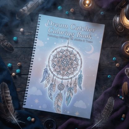 Dream Catcher Coloring Book – Peaceful Mandala Art for Relaxation