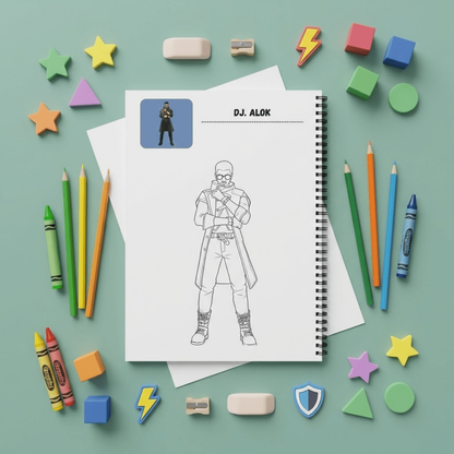 Free Fire Coloring Book