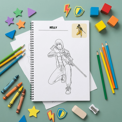 Free Fire Coloring Book