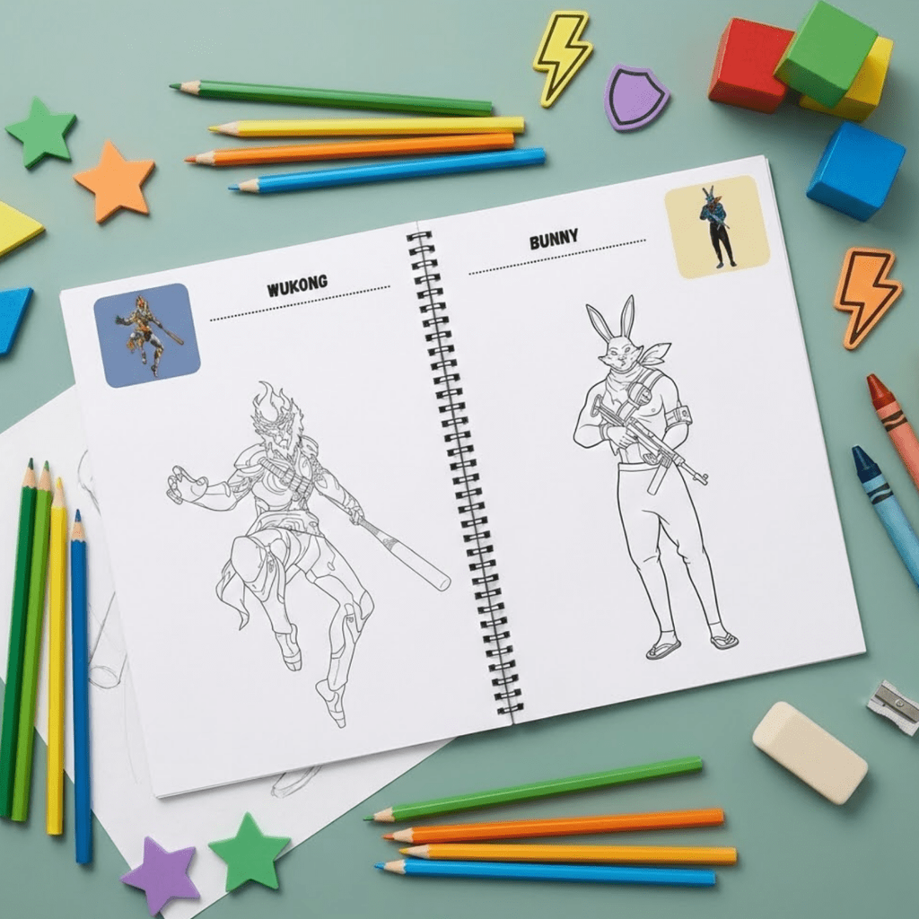 Free Fire Coloring Book