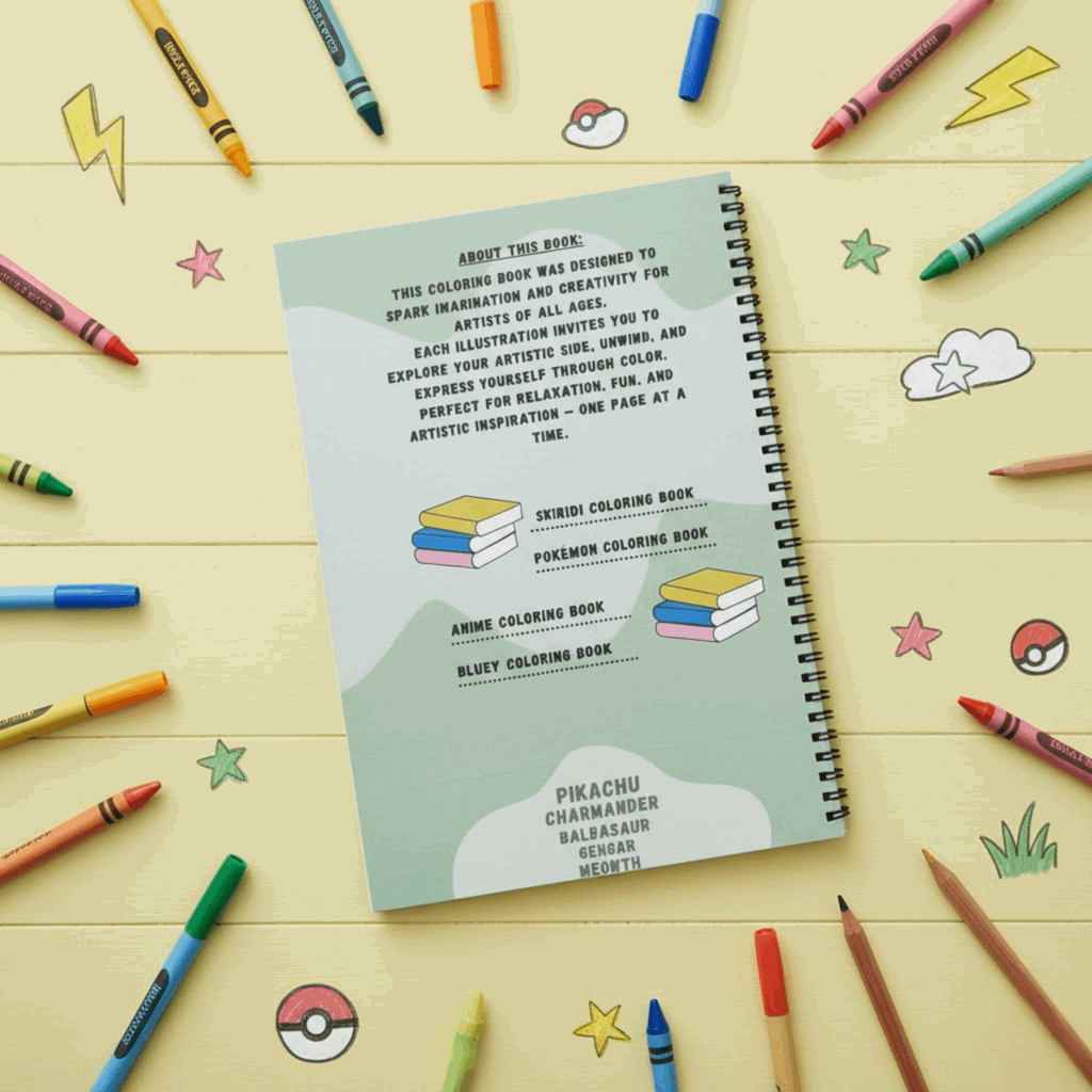 Pokemon Coloring Book for Boys & Girls – Adventure Fun Activity Book