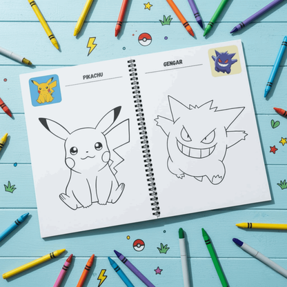 Pokemon Coloring Book for Boys & Girls – Adventure Fun Activity Book