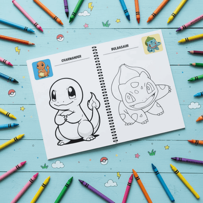 Pokemon Coloring Book for Boys & Girls – Adventure Fun Activity Book | Large 8.5x11 Edition - The Spectrum Stories