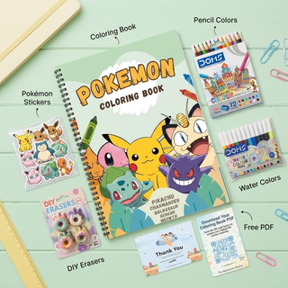 Pokemon Coloring Book for Boys & Girls