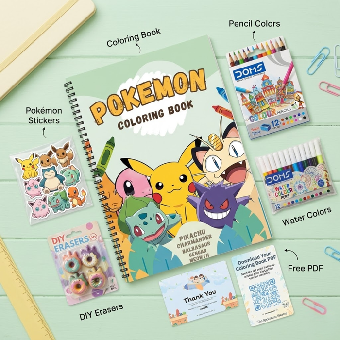 Pokemon Coloring Book for Boys & Girls – Adventure Fun Activity Book