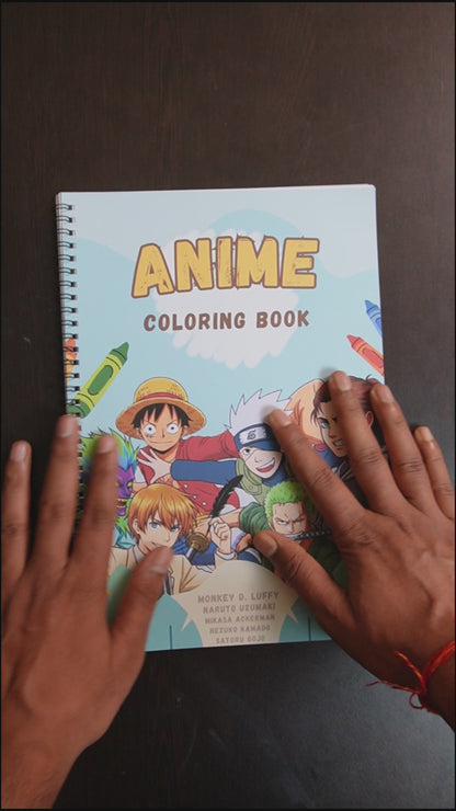 Anime Coloring Book - 30 Premium Character Designs
