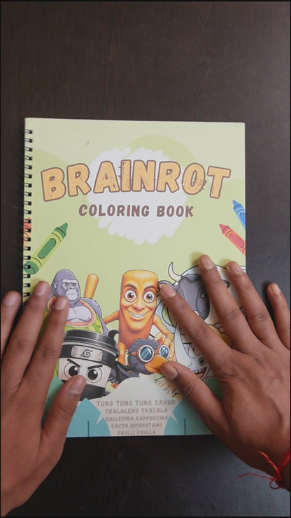 brainrot coloring book - Viral Internet Culture Art Book for Teens & Adults