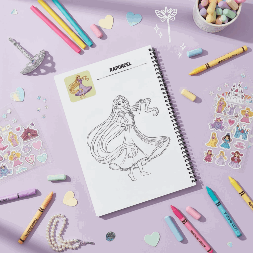 Princess Coloring Book for Girls – Magical Royal Activity Book | Large 8.5x11 Pages