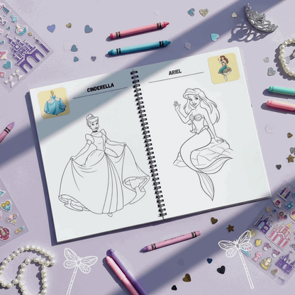 Princess Coloring Book for Girls – Magical Royal Activity Book | Large 8.5x11 Pages