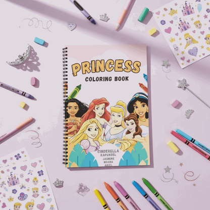 Princess Coloring Book for Girls – Magical Royal Activity Book | Large 8.5x11 Pages