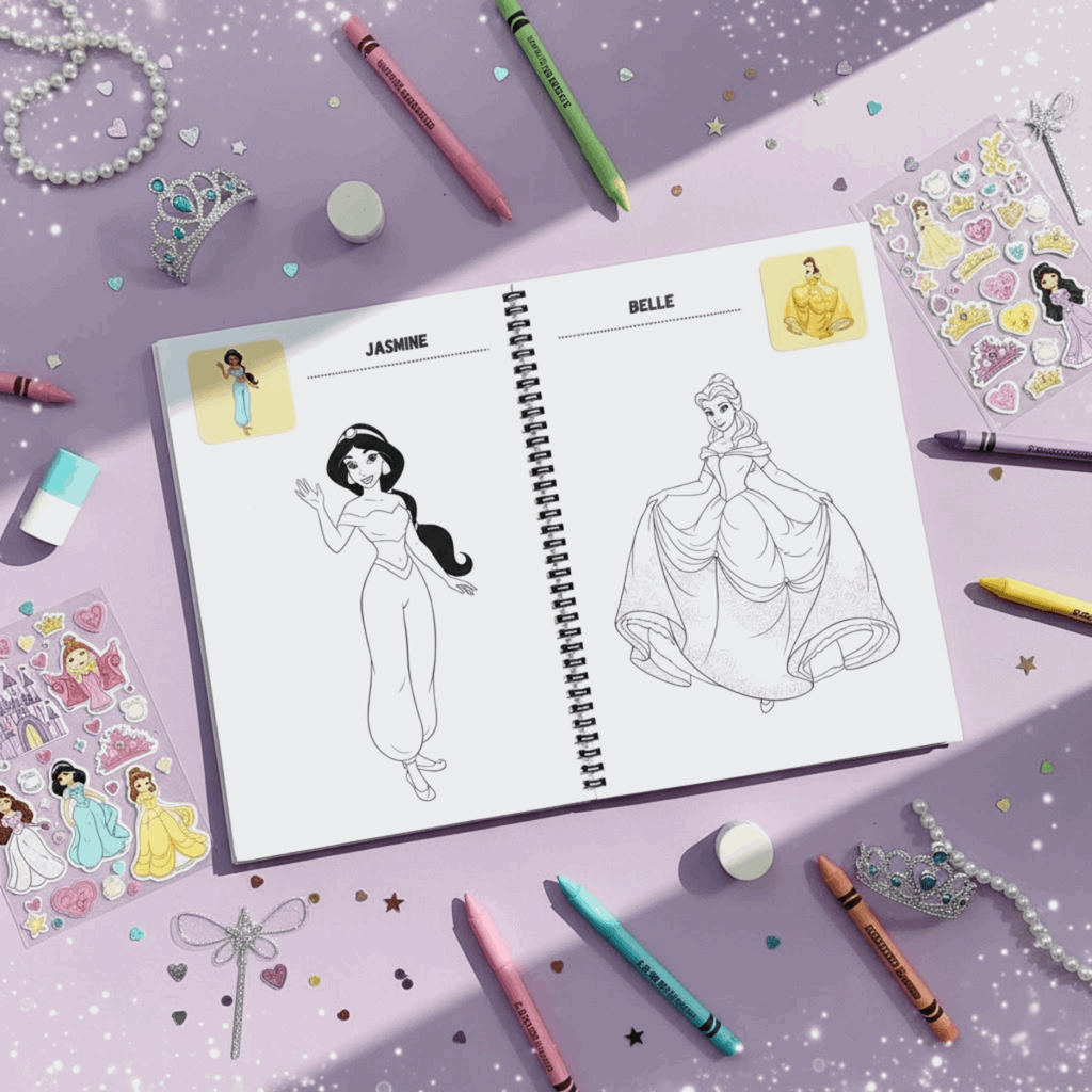 Princess Coloring Book for Girls – Magical Royal Activity Book | Large 8.5x11 Pages