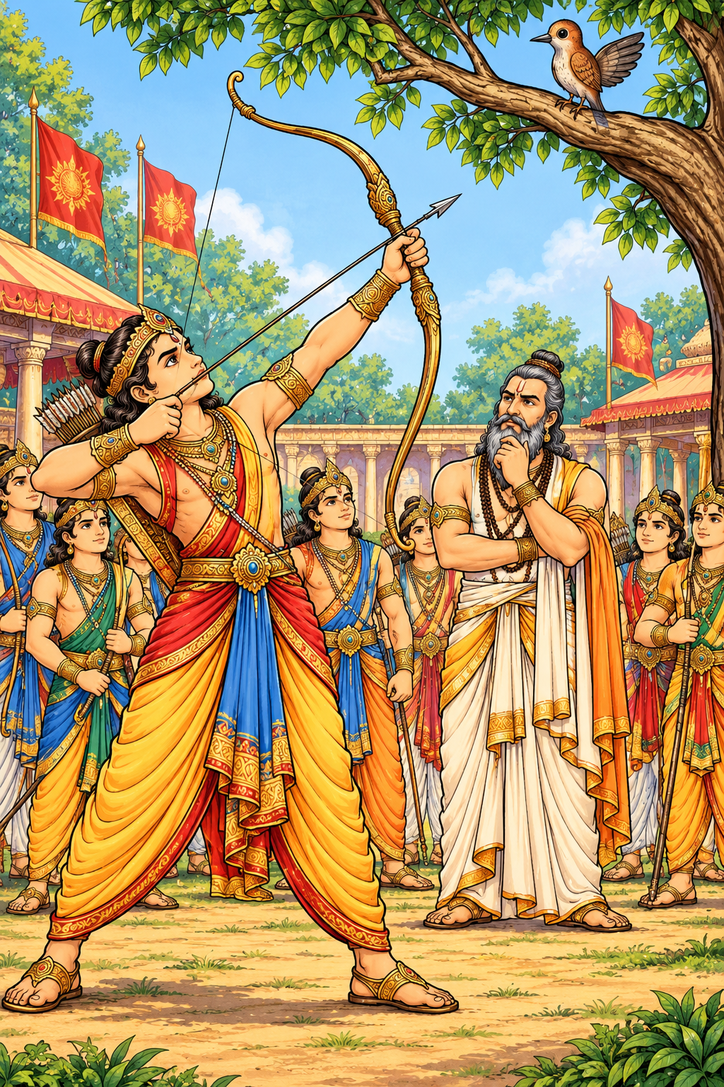 Arjuna's Bird's-Eye Test