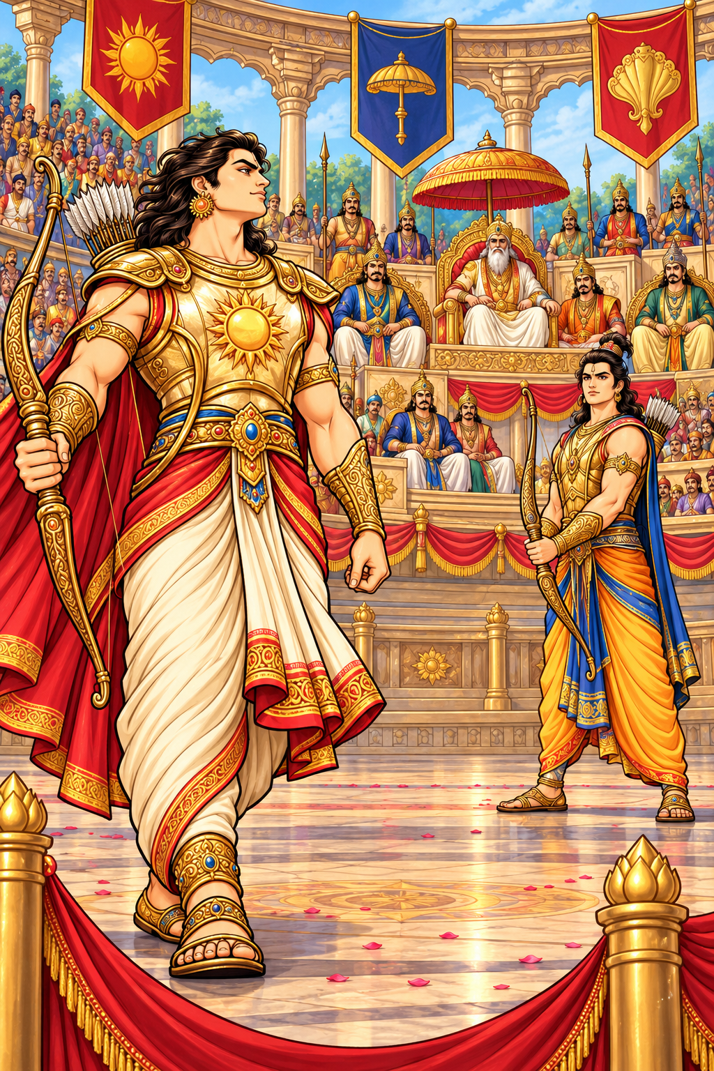 Karna Challenges Arjuna