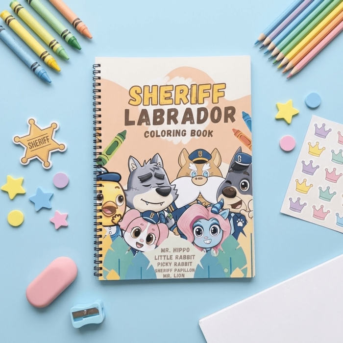 Sheriff Labrador Coloring Book