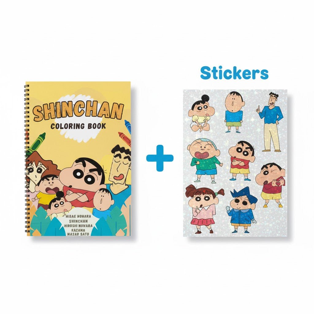 Shinchan Coloring Book for Kids – Fun Activity Book for Boys & Girls | 8.5x11 Big Pages