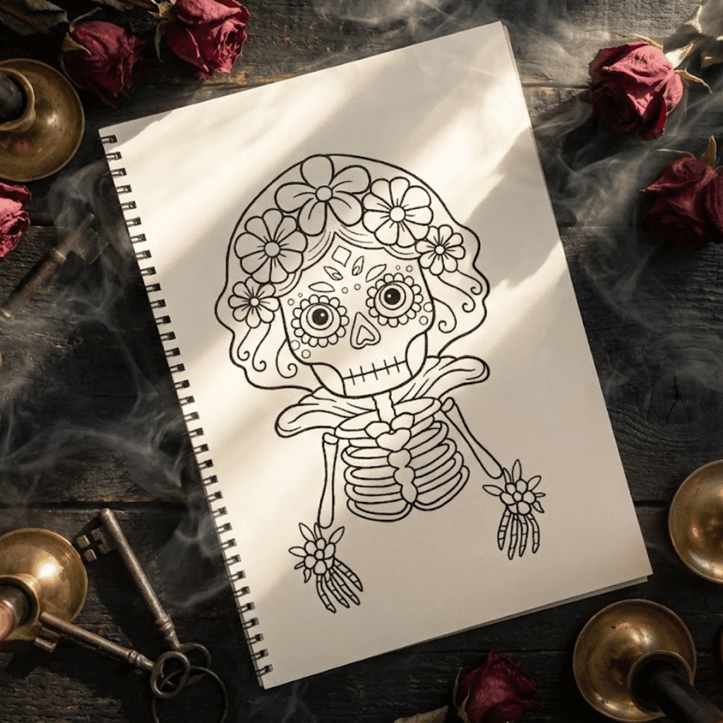 Skull Serenity Coloring Book – Stress Relief Art for Teens & Adults
